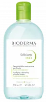 BIODERMA photo produit, Sebium H2O 500ml, eau micellaire nettoyante démaquillante, peaux mixtes à grasses